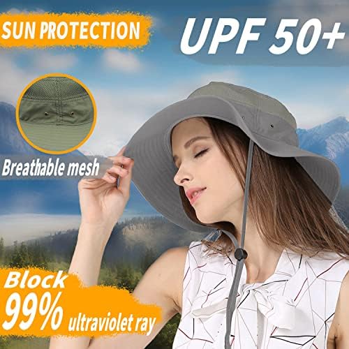 Široki rub sunčani šešir za žene i muškarce ljetne kašike HATS sa UV zaštitom UPF 50+ za ribolov planinarski
