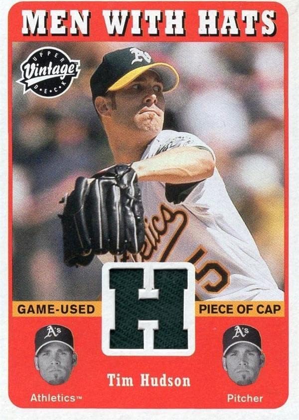 TIM HUDSON Igrač Igrač za patch Baseball Card 2003 Gornja paluba Vintage mhhu - MLB igra polovne dresove
