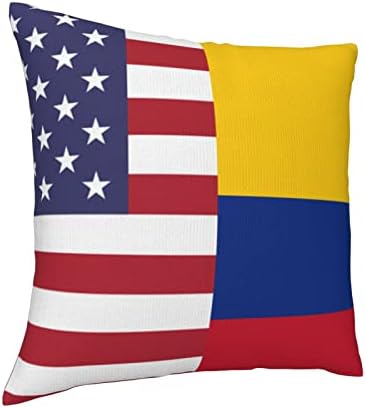 Amerika Kolumbija Zastava prijateljstva Mekana udobna dvostrana plišana jastučna jastučna futrola sa jakom