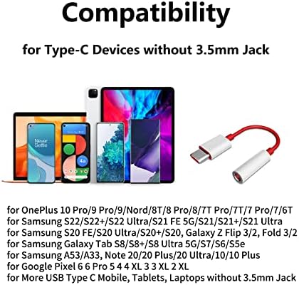 Titacute USB C do 3,5 mm AUX kabel USB C do 3,5 mm Ženski adapter Tip C do 3,5 mm Audio adapter Pomoćni
