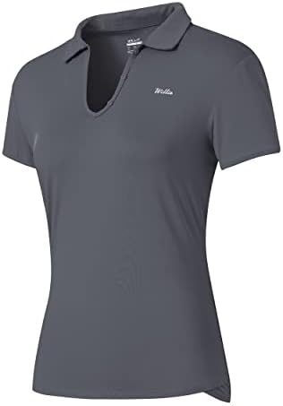 Willit ženske teniske košulje Brze suhi golf polo majice kratki rukav Aktivni vješalice u UPF 50+ vrhovi