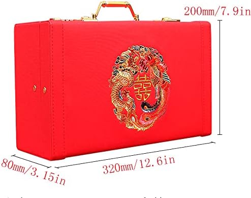 Kineska svadbena Azijska dekorativna kutija,kineski tradicionalni zanat za vezenje Poklon kutija dvostruki