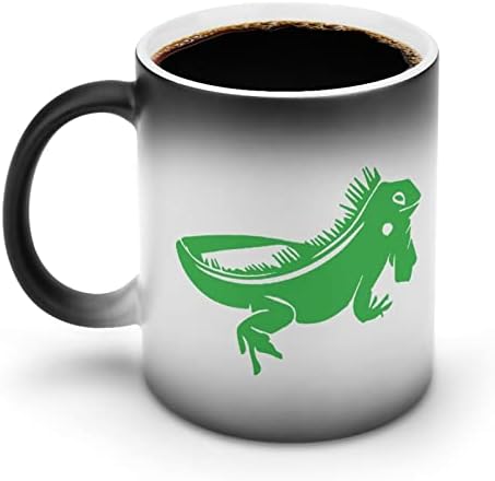 Zeleni gušter Kameleon promena toplote šolja Magic Coffee Tumbler keramička šolja za čaj personalizovani