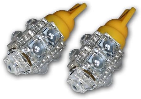 TuningPros LEDSL-T10-Y9 STOP LED LED žarulje T10 klin, 9 Flux LED Žuti 2-PC set