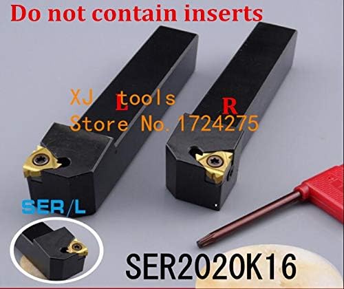 FINCOS SER2020K16 / SEL2020K16 držač alata 20 * 20 * 125mm CNC držač alata za struganje, alati za tokarenje