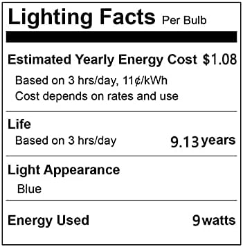 YDJoo 9w plava LED sijalica A19/A60 boja u obliku noćne sijalice 80W ekvivalentna plava boja svjetla za