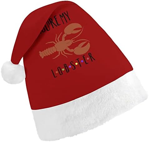 Ti si moj jastog Božić šešir meka pliš Santa kapa Funny Beanie za Božić Nova Godina svečana zabava