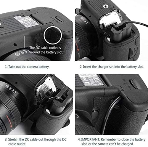 KWTOUL ACK E6 AC električni adapter Potrošni komplet Kompatibilan sa Canon EOS 5DS, 5DS R, 5D Mark II, 5D