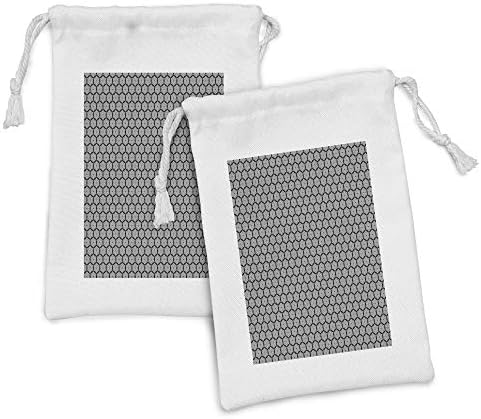 Ambesonne apstraktna torba za tkaninu od 2, futuristička ilustracija zamrznih zvezda nadahnuta formacija,