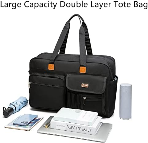 Tota tote za laptop, torba za nastavnike računara sa 15,6 '' podstavljenim laptopom rukavima