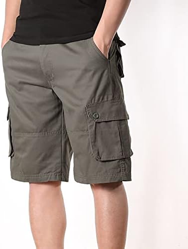 Mens Mens Ljetni na otvorenom Ležerne prilike za golf Teretne kratke hlače opušteno FIT-ovi džepovi Lagani