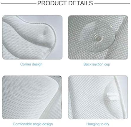 JGUSVYT jastuk za kupanje, neklizajući zaglavlje kade za kadu, 3D zračni mrežica prozračna banja jastuk