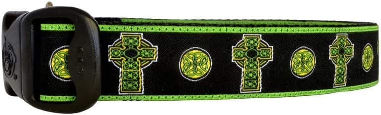 Smaragdni i žuti Irski Irski ovratnik Celtic Cross Cross