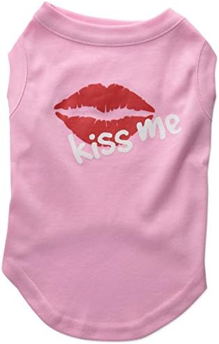 Mirage Pet Products 10-inčna Kiss Me majica sa ekranom za kućne ljubimce, mala, svijetlo roze