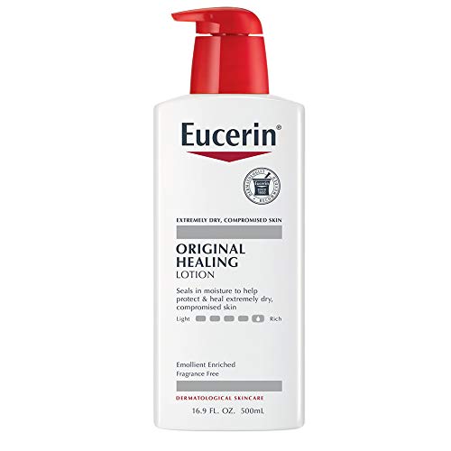 Eucerin Original Healing Rich losion za tijelo, losion za tijelo za suhu kožu, bočica pumpe 16.9 Fl oz
