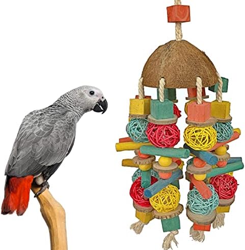 SIMENA igračke za žvakanje ptica igračka za drobljenje hrane za afričke sive kakadue ski papagaji male i