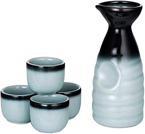 Sretna prodaja HSSS-Blu03, 5 komada keramičke sake - sivo plavo