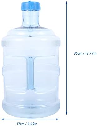 Veemoon Water boca 5L Prijenosni spremnik za vodu sa kapicom i nošenjem, prozirna kanta plastična boca za