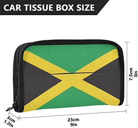 Držač za automobilski tkivo Jamajčana-zastava Tkivo za zastavu DESENZER HOLDER BackSeat tkivo