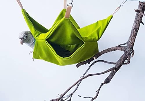 Green Color Bird i šećer Glider Gress Hammock Viseći sa samo smeđom bojom, Finch Cage Plishy Fluffy ptice