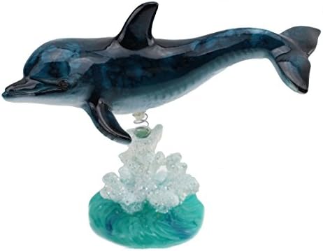 Platimo vašu prodajnu pristojbu morska stvorenja na zastakljenom bijelom plavom koraljnu staturku ~ Wiggles