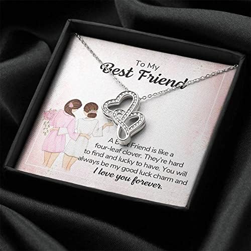 Najbolji prijatelj je poput ogrlice od strane četvoro listova za mamu, poklon za tatu, poklon za ženu i