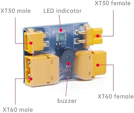 Teckeen RC FPV drone dimni čep 2-6S XT30 XT60 Osigurač za ispitivanje instalacije sigurnosni utikač zaštita