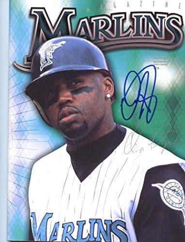 Cliff Floyd avgust 2001 potpisan Marlins Magazine sa autogramom W / coa-MLB magazini sa autogramom