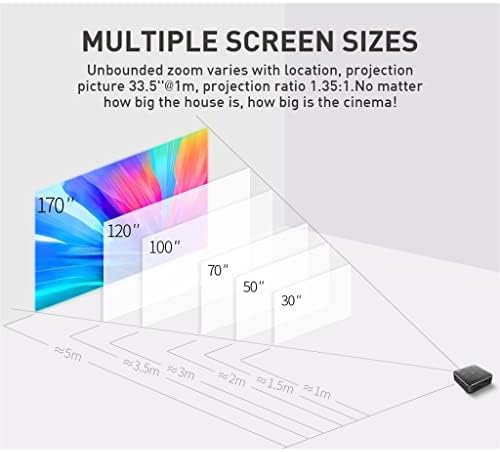 Wenlii Mini projektor 4K DLP Android 9.0 Podrška mini video beamer mobilni telefon sa baterijom