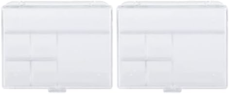 Alipis 2kom plastične perle prozirna kutija za perle kutija za razdjelnike kutija za čuvanje perli prozirni
