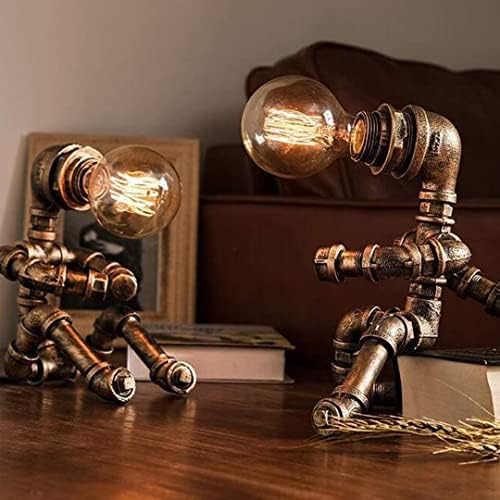 MFVV Industrijske robotske svjetiljke Retro stil Steampunk lampica hladna i slatka stolna svjetiljka za