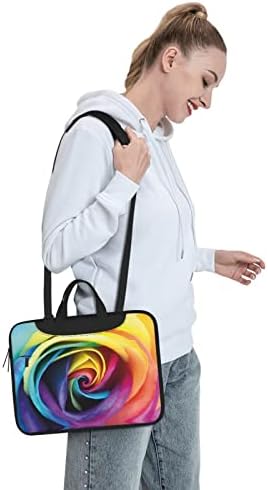 Rainbow Rose Cvjetni prijenosni ramena torba za prijenosna računala / Torba za rad sa gornjom ručkom