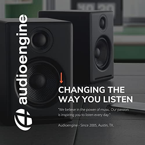 Audioengine A2 + bežični Bluetooth zvučnici - 60W Bluetooth zvučni signal za dom, studio, igranje sa aptx