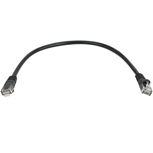 IcoCikal CAT5E 350MHz Pokrenuti Ethernet patch kabel, 1-stopa, crna, 10 pakovanja