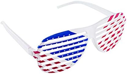 AMOSFUN 4. jula 2 para američke zastave USA Roletne naočale plastične sjene za sunčane naočale naočale