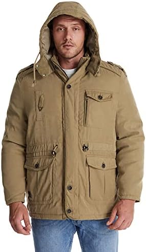 Muška jakna od flannela sa kapuljačom s kapuljačom s dugim rukavima prekrivenim kaputima na kaputima niz