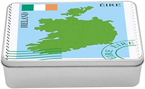 AMESONNE Irska Mapa Metalna kutija, pošta Slanje pošti Elementi Eleire Classic Komunikacijske načine, višenamjenski