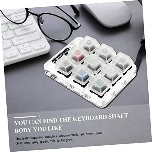 Solustre Keycap 1pc 9 Tister za tipkovnicu Keybord Keybord 9 Ispitivač prekidača tipki 9 Ključevi za ispitivanje