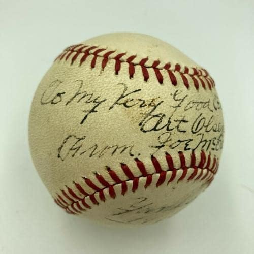 Joe McCarthy 1943 Yankees Single potpisana američka liga bejzbol JSA COA Rijetko - autogramirane bejzbole