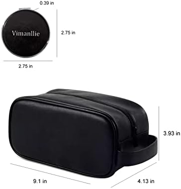 Vimanllie toaletna torba Travela torbica s vodootpornošću torbe za pranje kože PU kožna toaletna torba s