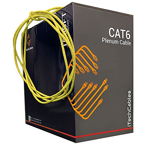 itchecblebbles, Cat6 Plenum Bulk Ethernet kabel 1000FT | Prošao je test Fluke | 23AWG 4PAir solid, 550-MHz