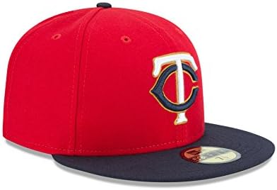 MLB Minnesota Twins Alt 2 AC na polju 59FIFT opremljena kapa, veličina 7 5/8, crvena