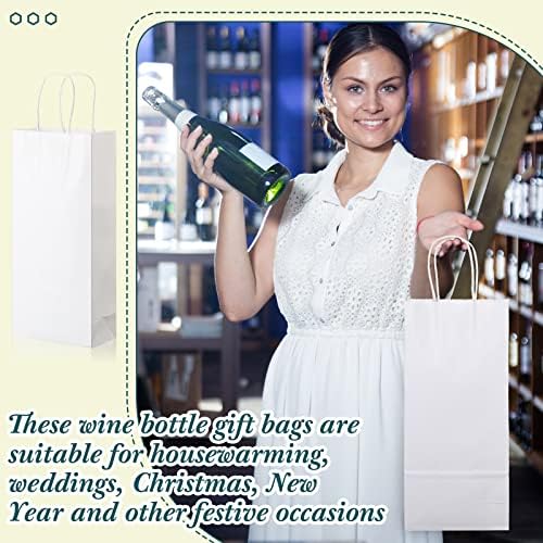 Yexiya papirne kese za vino sa ručkom Tote poklon torbe za vino bijele Kraft torbe za boce vina pokloni
