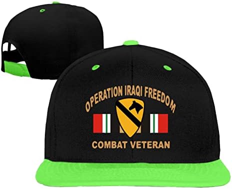 Hifenli 1. konjička divizija Irak Combat Veteran Hip Hop Cap trčanje kape dječake Djevojke opremljene kape