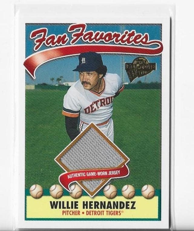 Willie Hernandez 2003 FAMPPS Sve vreme favorite na ventilatorima FFR-whe autentična igra istrošena kartica