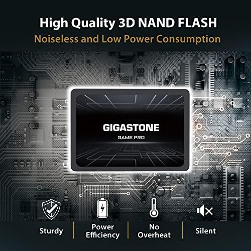 Gigastone Game Pro 256GB SSD SATA III 6GB / s. 3D NAND 2.5 Interni čvrsti državni pogon, pročitajte do 510MB