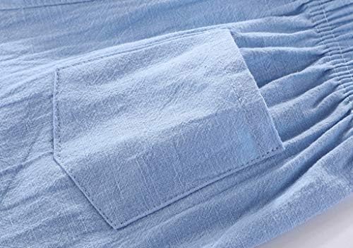 Dječja dječaka Dječja kratke hlače Pamučne posteljine Ležerne prilike elastične strugove povuku na kratkim
