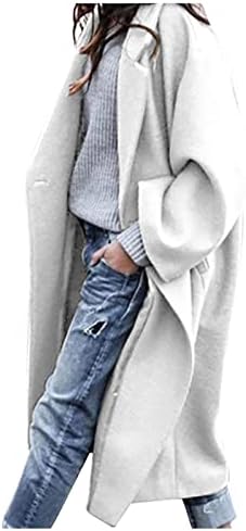 Oanco Formalno Extral dugačak kaput dama zima sa dizajnom dugih rukava udobnih kaputa rever udobnost čvrstih