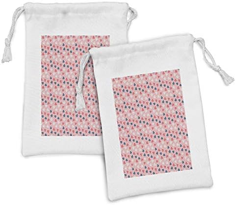 Dan tkanina za vanjsku torbu od 2, ljubavna tema isprekivana srčana motiva romantična modna umjetnost, mala