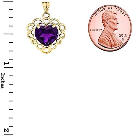 Sertifikovani filigranski privezak u obliku srca od 14k zlata